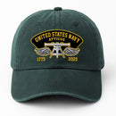 Custom Ranks & Text Premium Washed Denim Cap DC004