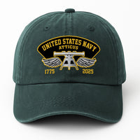 Custom Ranks & Text Premium Washed Denim Cap DC004