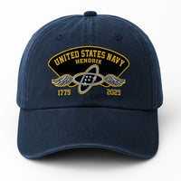 Custom Ranks & Text Premium Washed Denim Cap DC004