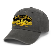 Custom Ranks & Text Premium Washed Denim Cap DC004