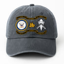 Custom Ranks Premium Washed Denim Cap DC005