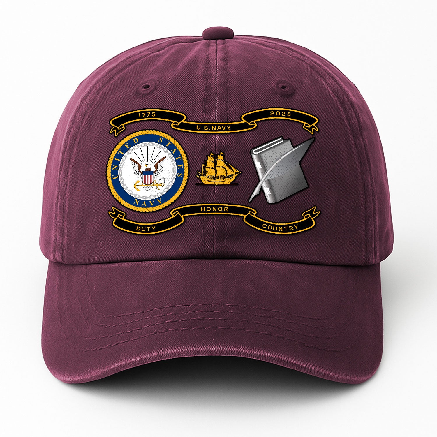Custom Ranks Premium Washed Denim Cap DC005