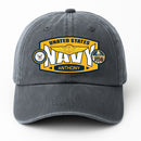 Custom Ranks & Text Premium Washed Denim Cap DC006