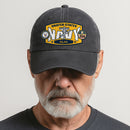 Custom Ranks & Text Premium Washed Denim Cap DC006