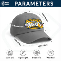 Custom Ranks & Text Premium Washed Denim Cap DC006