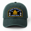 Custom Ranks & Text Premium Washed Denim Cap DC007