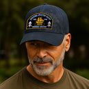 Custom Ranks & Text Premium Washed Denim Cap DC007