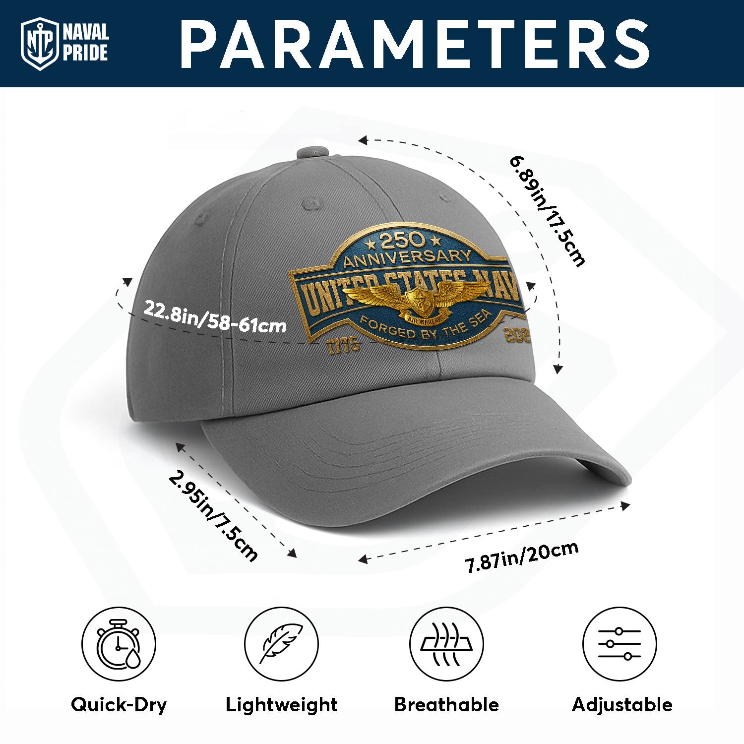 Custom Ranks Premium Washed Denim Cap DC025