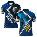 US Navy Polo Shirt – Bald Eagle & American Stars Custom Veteran