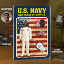 Personalized Acrylic Plaque with White Uniform