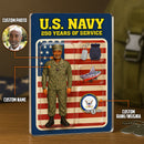 Personalized Acrylic Plaque with NWU Camouflage Uniform