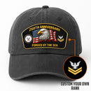 Custom Ranks & Text Premium Washed Denim Cap DC021