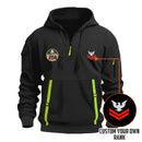 Personalized US Navy Quarter Zip Hoodie KRQZ01