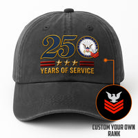 Custom Ranks & Text Premium Washed Denim Cap DC022