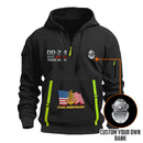 Personalized US Navy Quarter Zip Hoodie KRQZ05