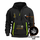 Personalized US Navy Quarter Zip Hoodie KRQZ03