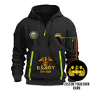 Personalized US Navy Quarter Zip Hoodie KRQZ04