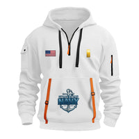 Personalized US Navy Quarter Zip Hoodie KRQZ07