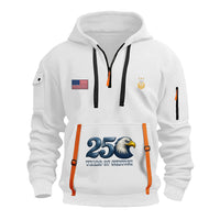 Personalized US Navy Quarter Zip Hoodie KRQZ08