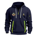 Personalized US Navy Quarter Zip Hoodie KRQZ01