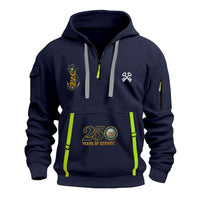 Personalized US Navy Quarter Zip Hoodie KRQZ03