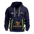 Personalized US Navy Quarter Zip Hoodie KRQZ09