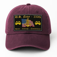Custom Ranks & Text Premium Washed Denim Cap DC018