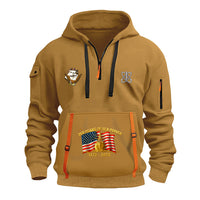 Personalized US Navy Quarter Zip Hoodie KRQZ06