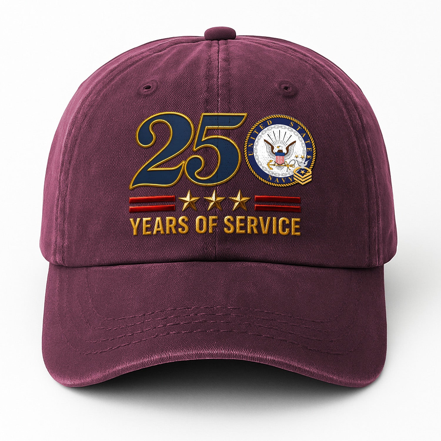 Custom Ranks & Text Premium Washed Denim Cap DC022