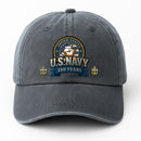 Custom Ranks & Text Premium Washed Denim Cap DC020
