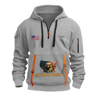 Personalized US Navy Quarter Zip Hoodie KRQZ09