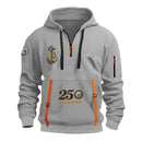 Personalized US Navy Quarter Zip Hoodie KRQZ03