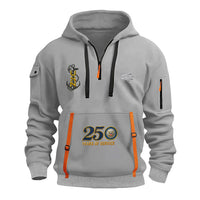 Personalized US Navy Quarter Zip Hoodie KRQZ03