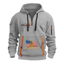 Personalized US Navy Quarter Zip Hoodie KRQZ05