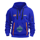 Personalized US Navy Quarter Zip Hoodie KRQZ07