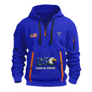 Personalized US Navy Quarter Zip Hoodie KRQZ08