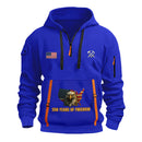 Personalized US Navy Quarter Zip Hoodie KRQZ09