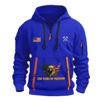 Personalized US Navy Quarter Zip Hoodie KRQZ09