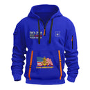 Personalized US Navy Quarter Zip Hoodie KRQZ05