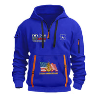Personalized US Navy Quarter Zip Hoodie KRQZ05