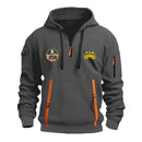 Personalized US Navy Quarter Zip Hoodie KRQZ01
