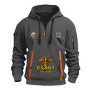 Personalized US Navy Quarter Zip Hoodie KRQZ04