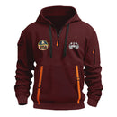 Personalized US Navy Quarter Zip Hoodie KRQZ01