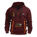 Personalized US Navy Quarter Zip Hoodie KRQZ03