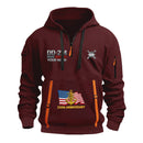 Personalized US Navy Quarter Zip Hoodie KRQZ05