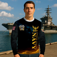 Personalized US Navy Sweatshirt KRSTS08