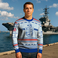 Personalized US Navy Christmas Ugly Sweater UST007