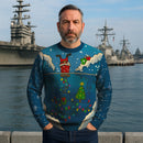 US Navy Submarine Light Christmas Ugly Sweater