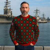 Personalized US Navy Christmas Ugly Sweater UST023