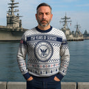 Personalized US Navy Christmas Ugly Sweater UST011